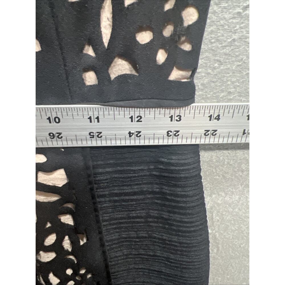 Maeve Anthropologie Basalt Floral Laser Cut Sheath Dress Size 4 (READ) - Picture 12 of 13